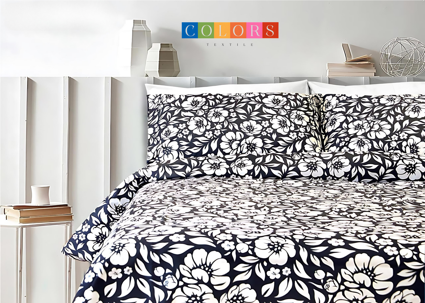Black X White Bed Sheet set(Pure Ranforce Cotton)