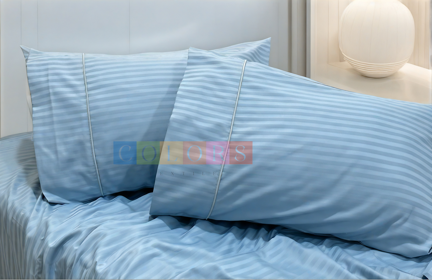 Hotel-Style Striped Bed Sheet Set - Pure Cotton