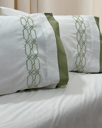 PolyCotton Embroidered Bed Sheet Set (Model 3)