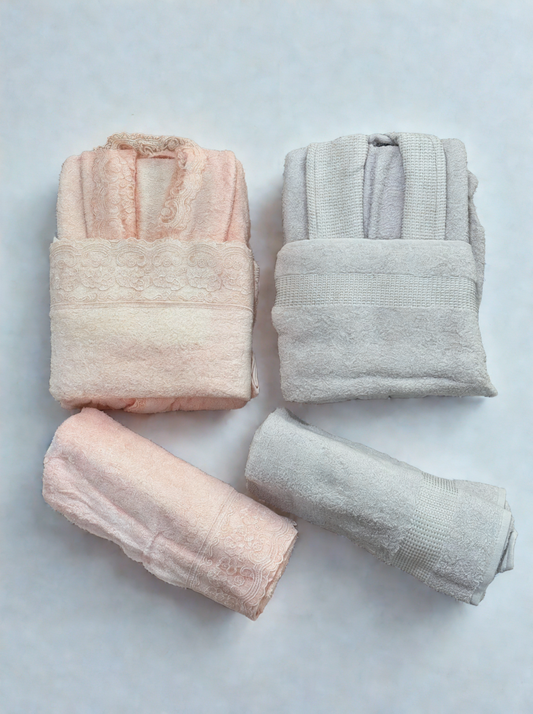 Turkish 6-Piece Bathrobe Set