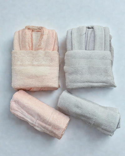 Turkish 6-Piece Bathrobe Set