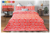 White X Red Bed Sheet Set(Pure Ranforce Cotton)