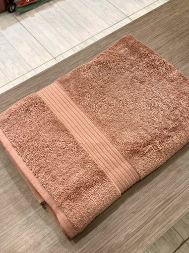 Luxurious Absorbent Bath Towel with Textured Stripes - 70x140
