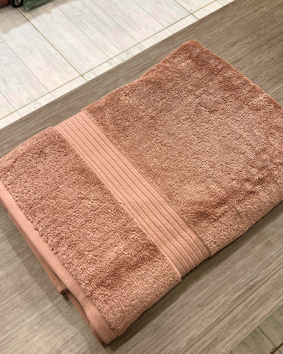Luxurious Absorbent Bath Towel with Textured Stripes - 70x140