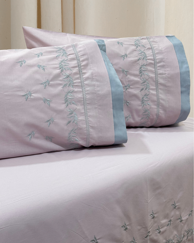 PolyCotton Embroidered Bed Sheet Set (Model 7)