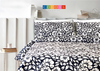 Black X White Bed Sheet set(Pure Ranforce Cotton)