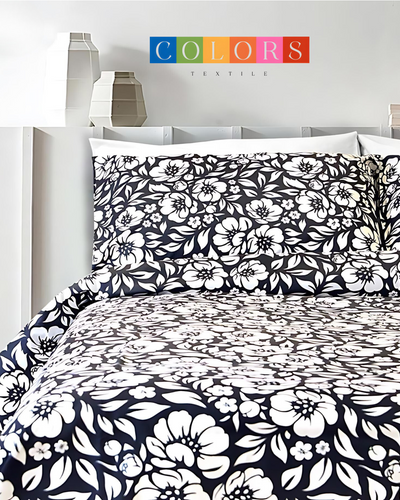 Black X White Bed Sheet set(Pure Ranforce Cotton)