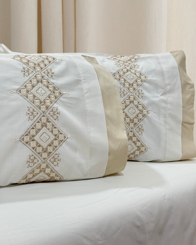 PolyCotton Embroidered Bed Sheet Set (Model 5)