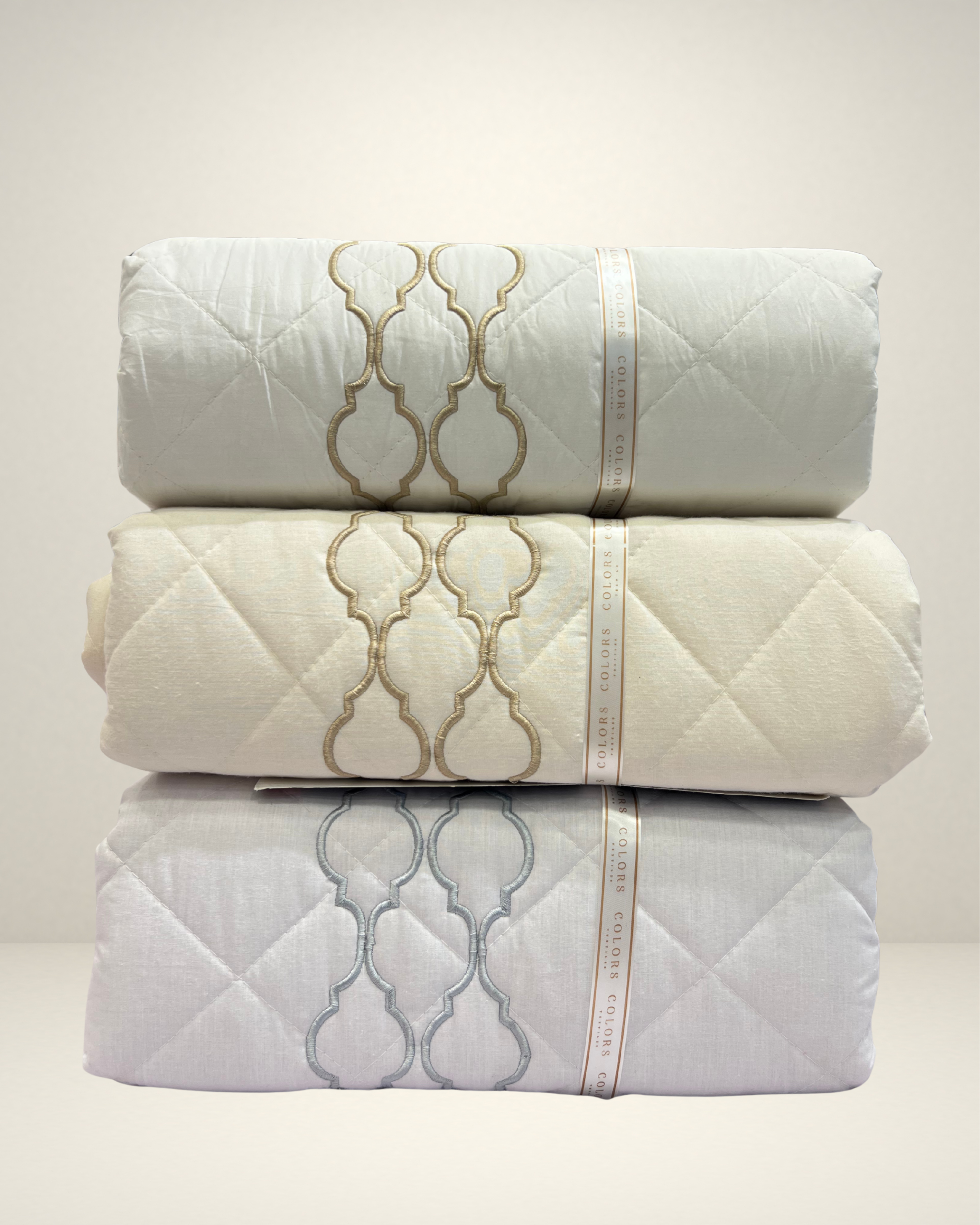 Embroidered Coverlet Set ( Cotton ) (Model 3)