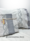 PolyCotton Embroidered Bed Sheet Set (Model 15)