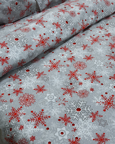 Festive Christmas Magic Bed Sheet Set (Pure Ranforce Cotton)