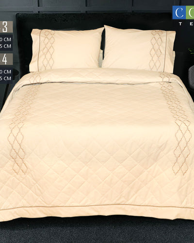 Embroidered Chain Coverlet Set ( Cotton )