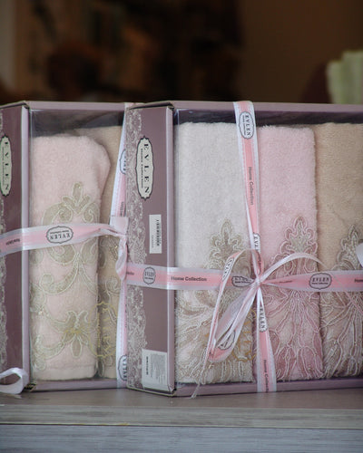 Turkish Face Towels Set - 3 Pcs