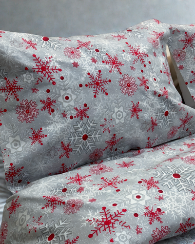 Festive Christmas Magic Bed Sheet Set (Pure Ranforce Cotton)
