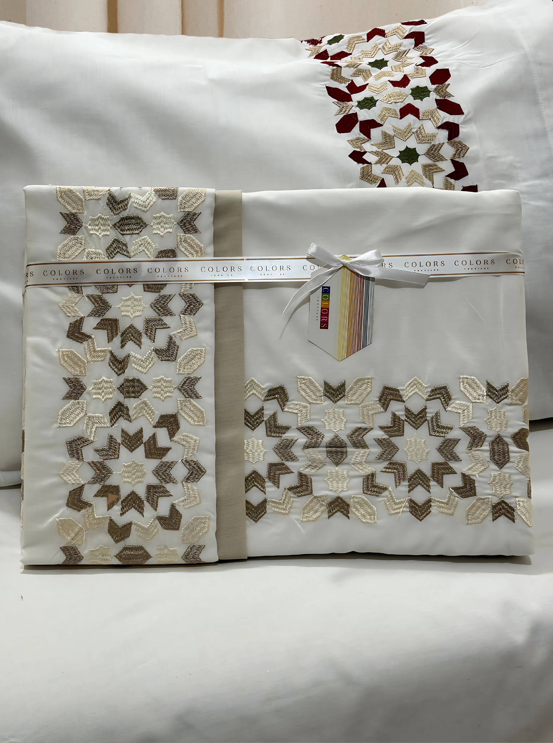 PolyCotton Embroidered Bed Sheet Set (Model 1)