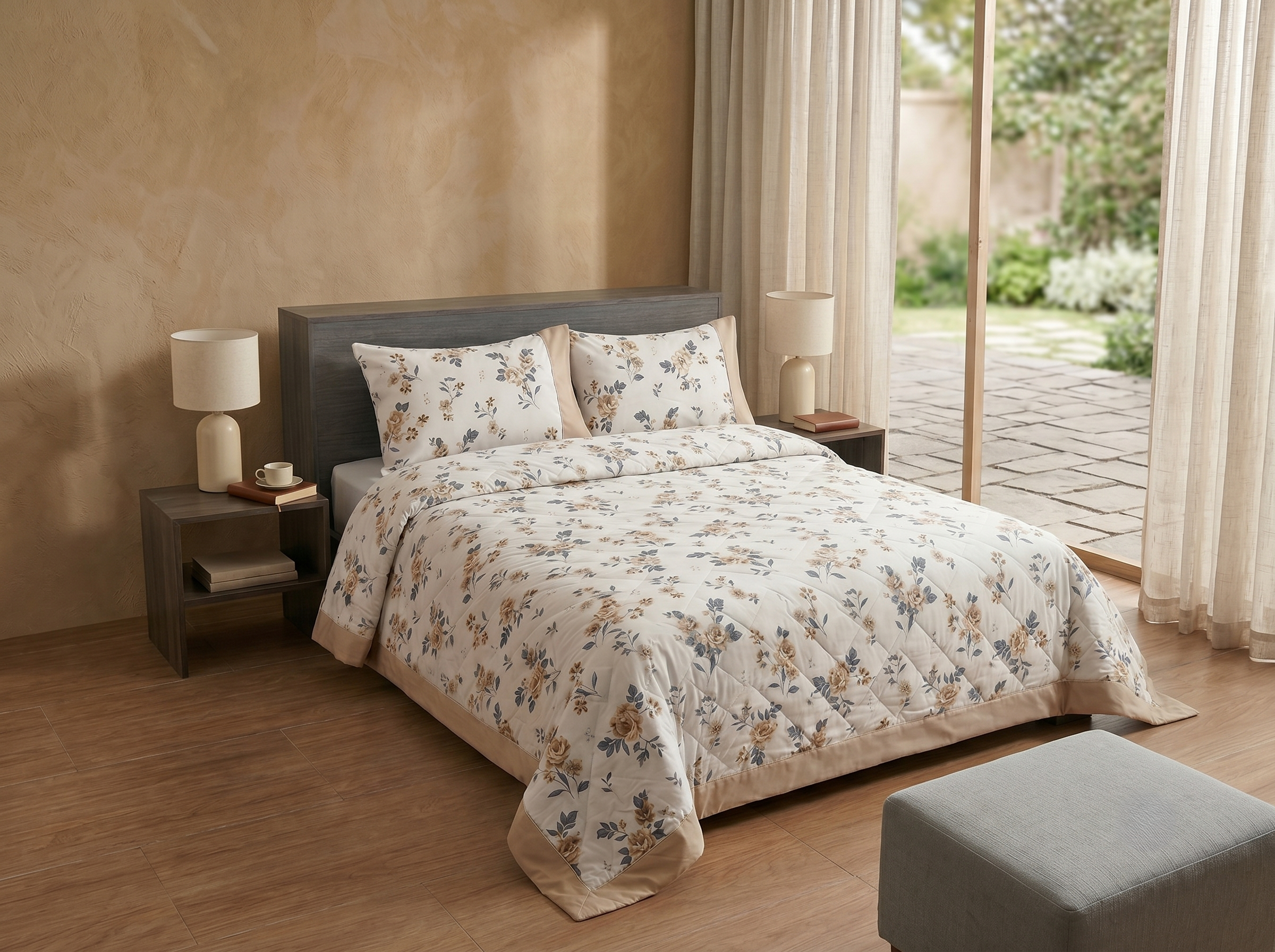 New Pure Ranforce Cotton Coverlet Set (Model 14)