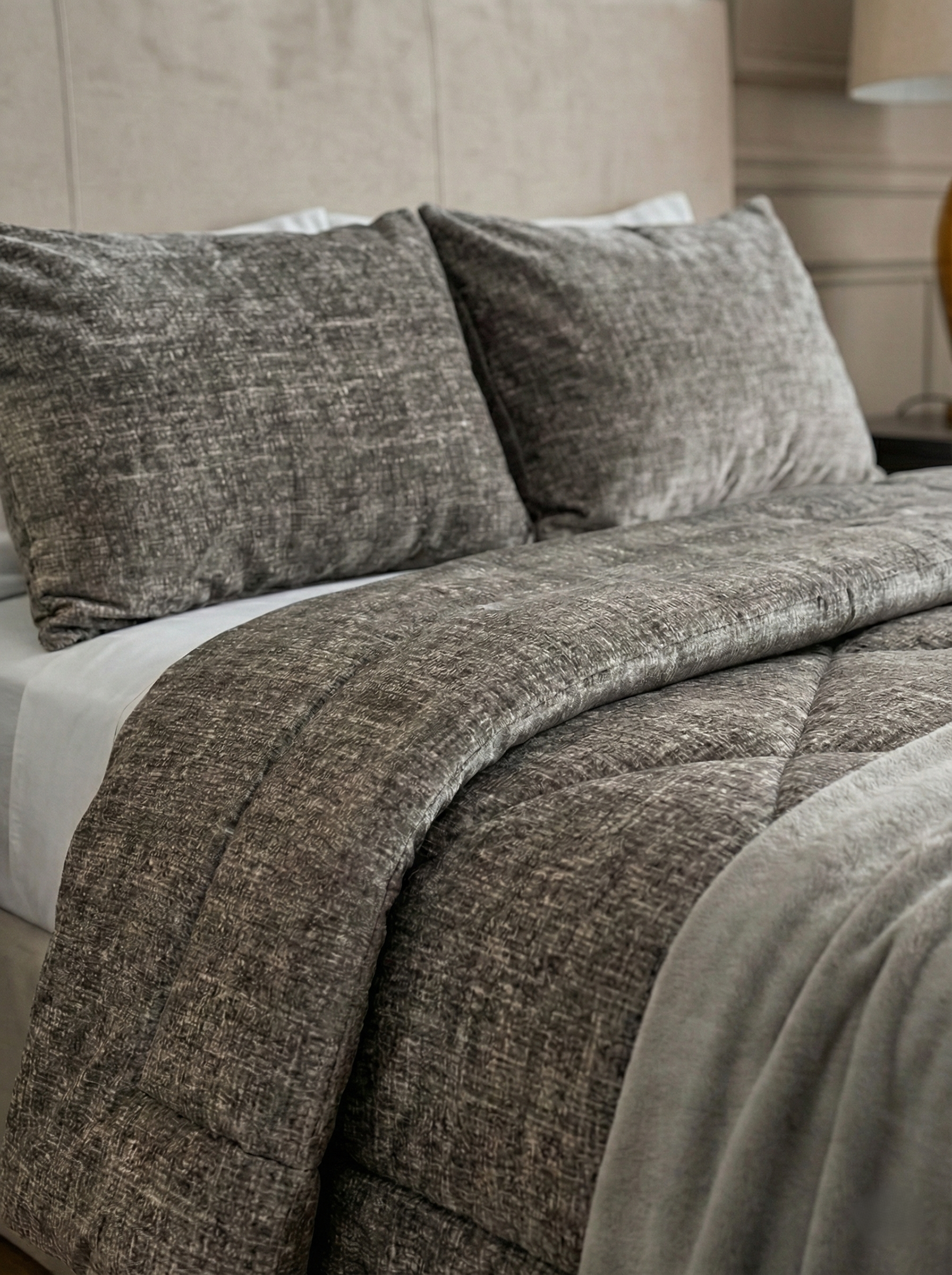 Double-Faced Fur Quilt Set ( Model 3 )