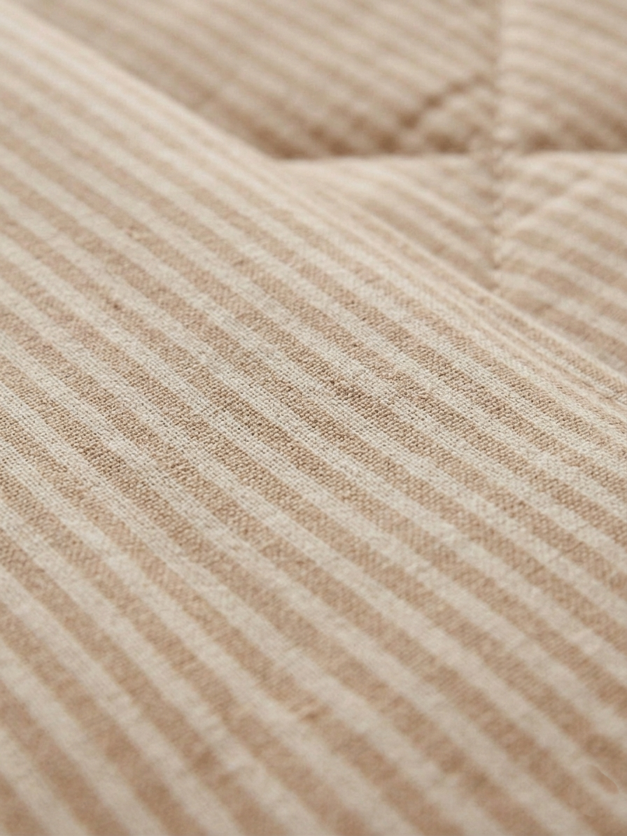 Classic Printed Striped Quilted Coverlet Set