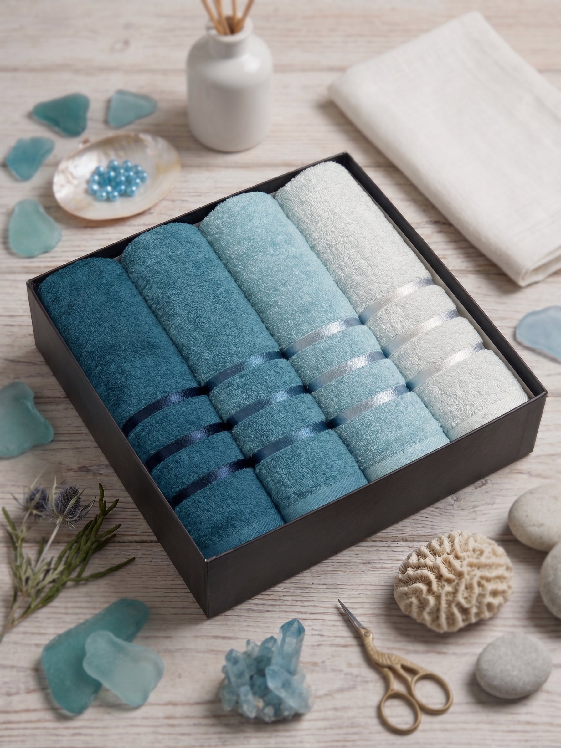 Pure Cotton Bath Towels Set