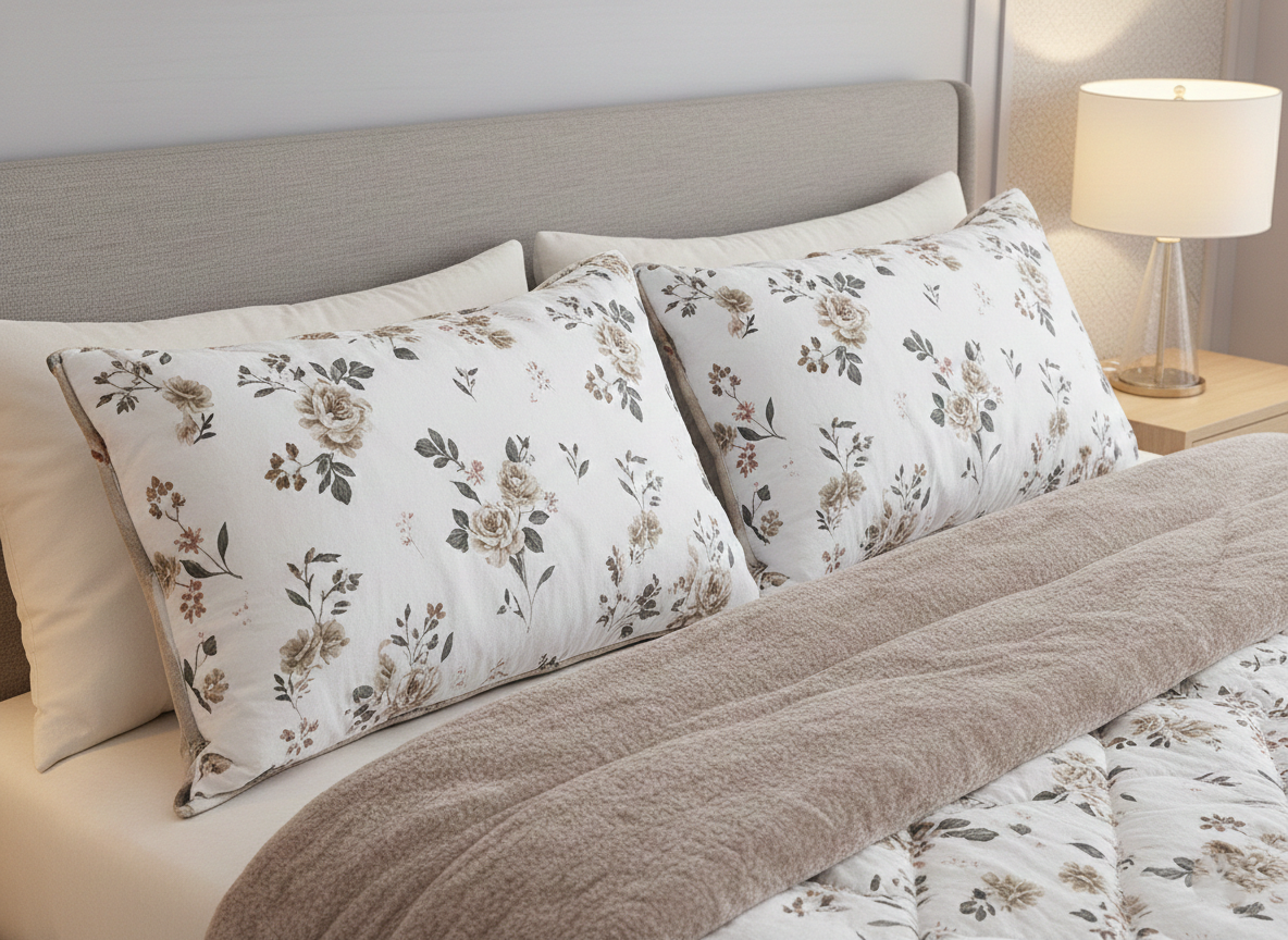 Dual-Faced Fur X Cotton Quilt Set ( Model 28 )