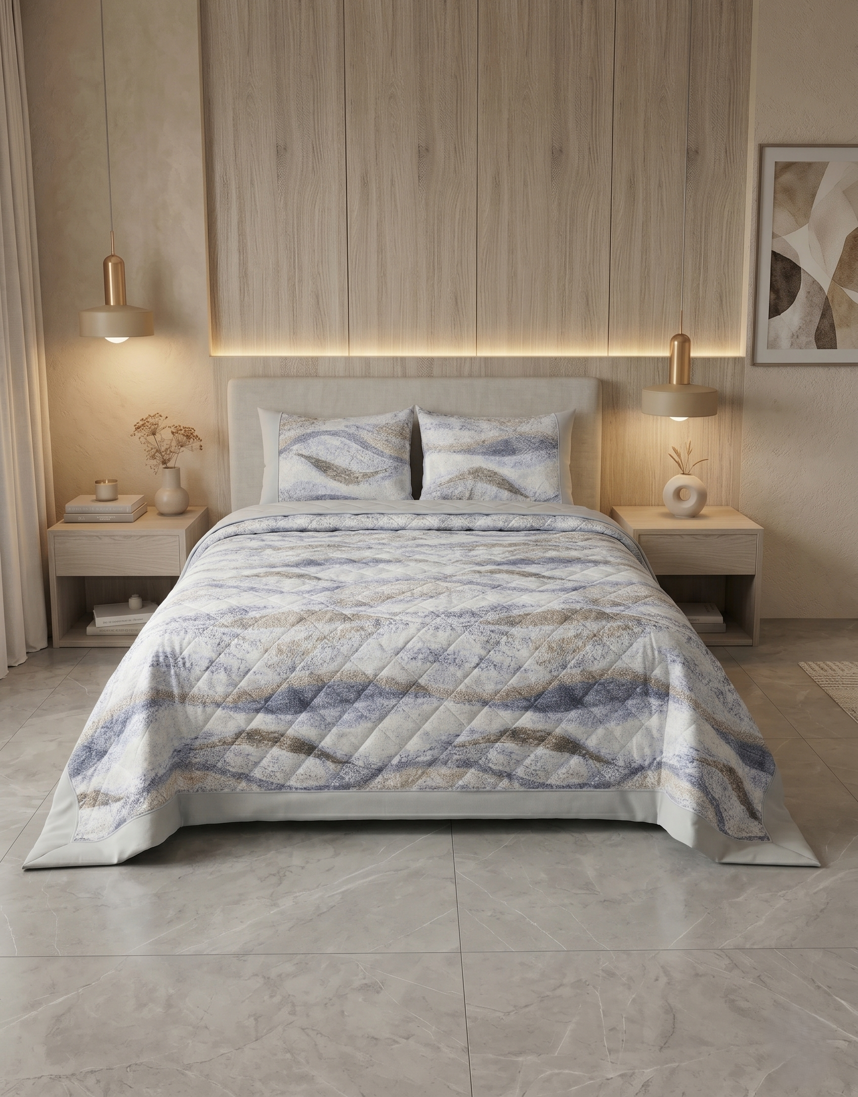 New Pure Ranforce Cotton Coverlet Set (Model 9)