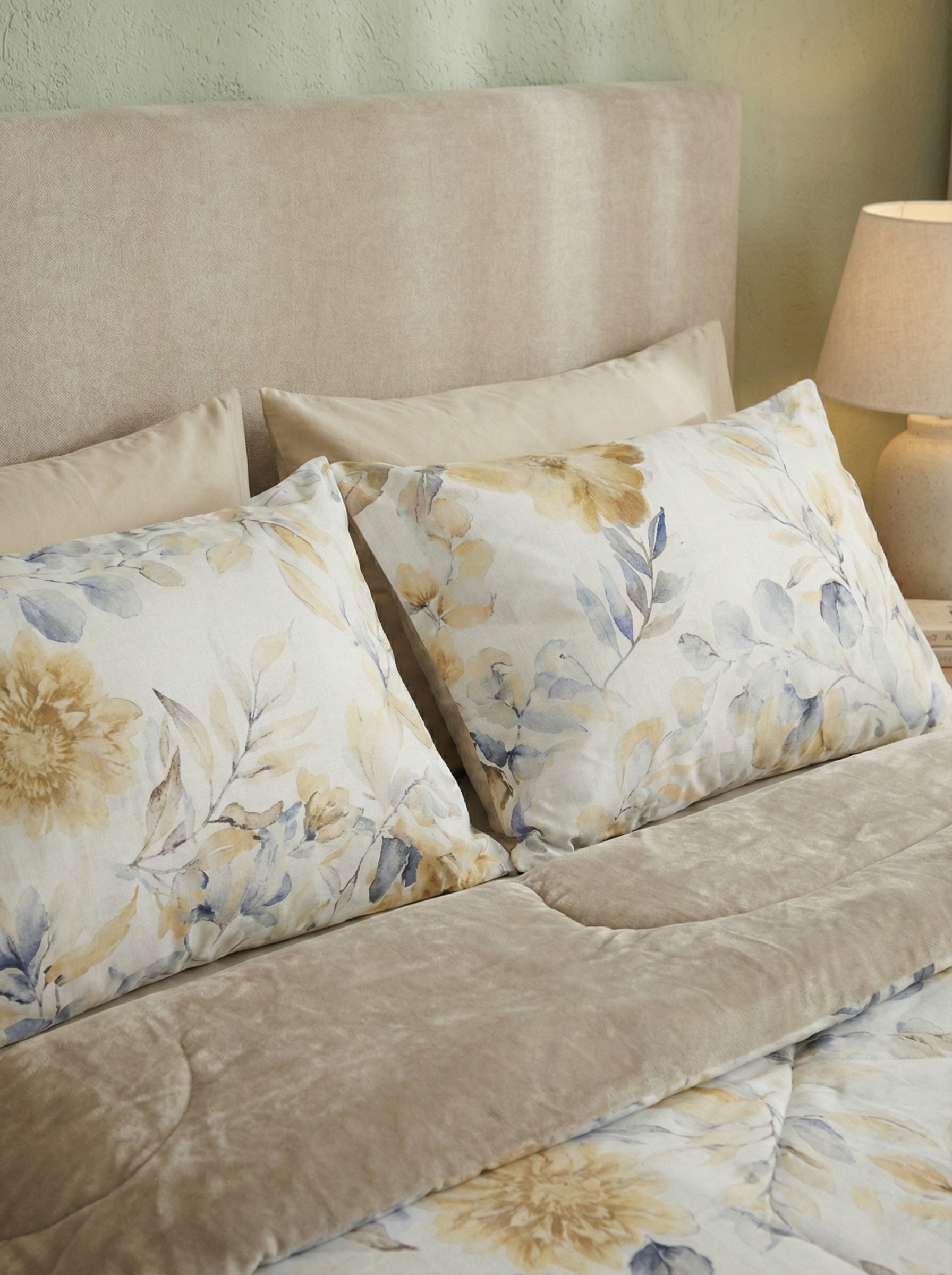 Dual-Faced Fur X Cotton Quilt Set ( Model 22 )