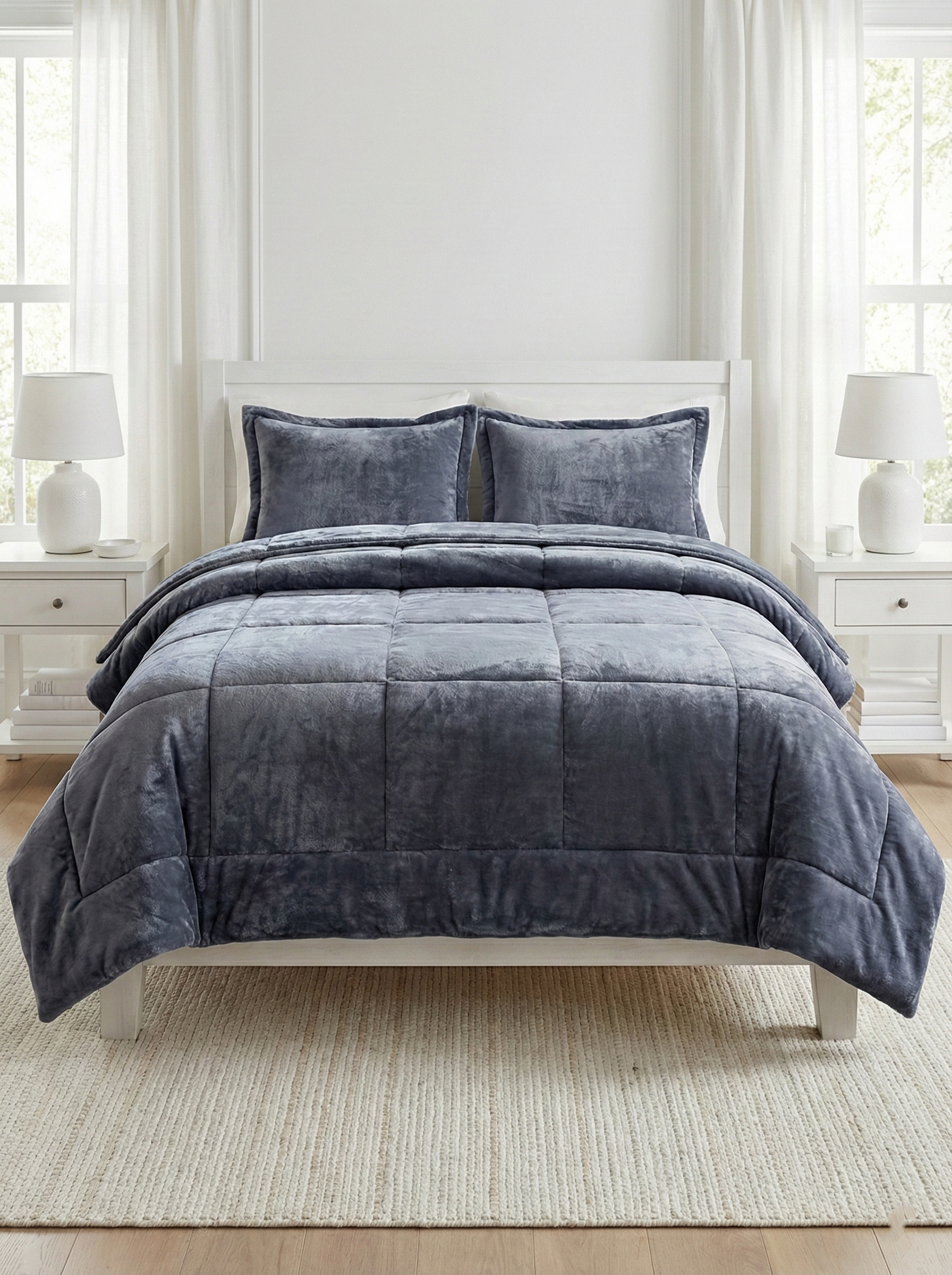 Double-Faced Fur Quilt Set