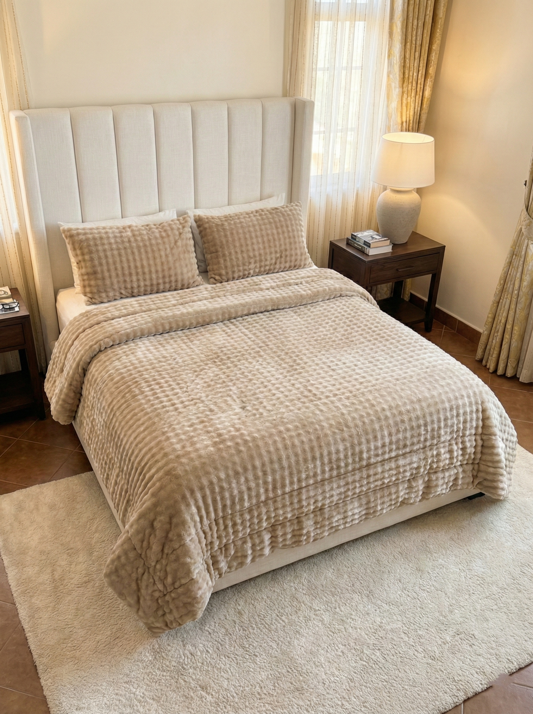 Super Soft Fluffy Quilt set ( Model 3 )