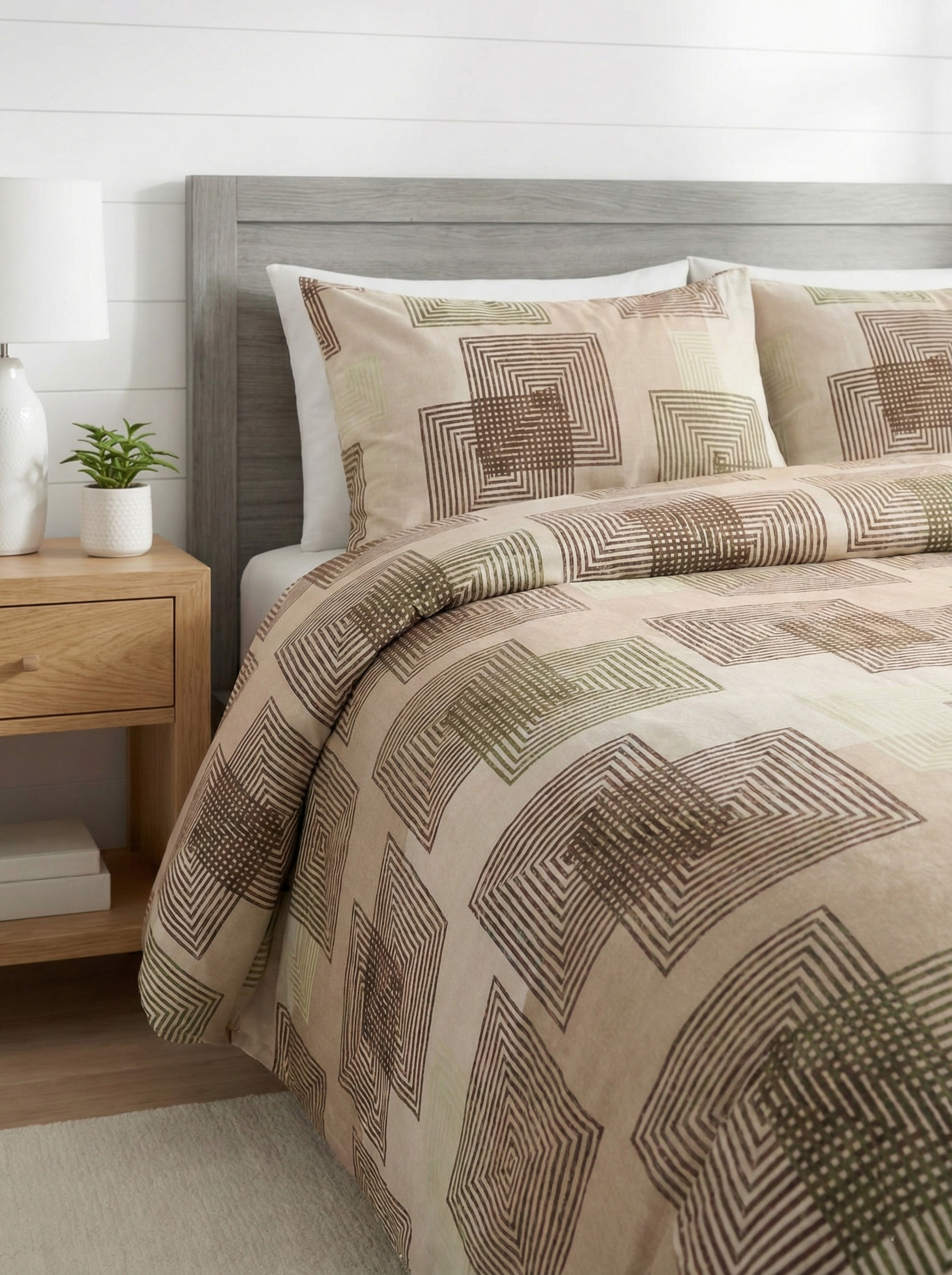 Printed Cotton Bedsheet Set ( Model 12 )