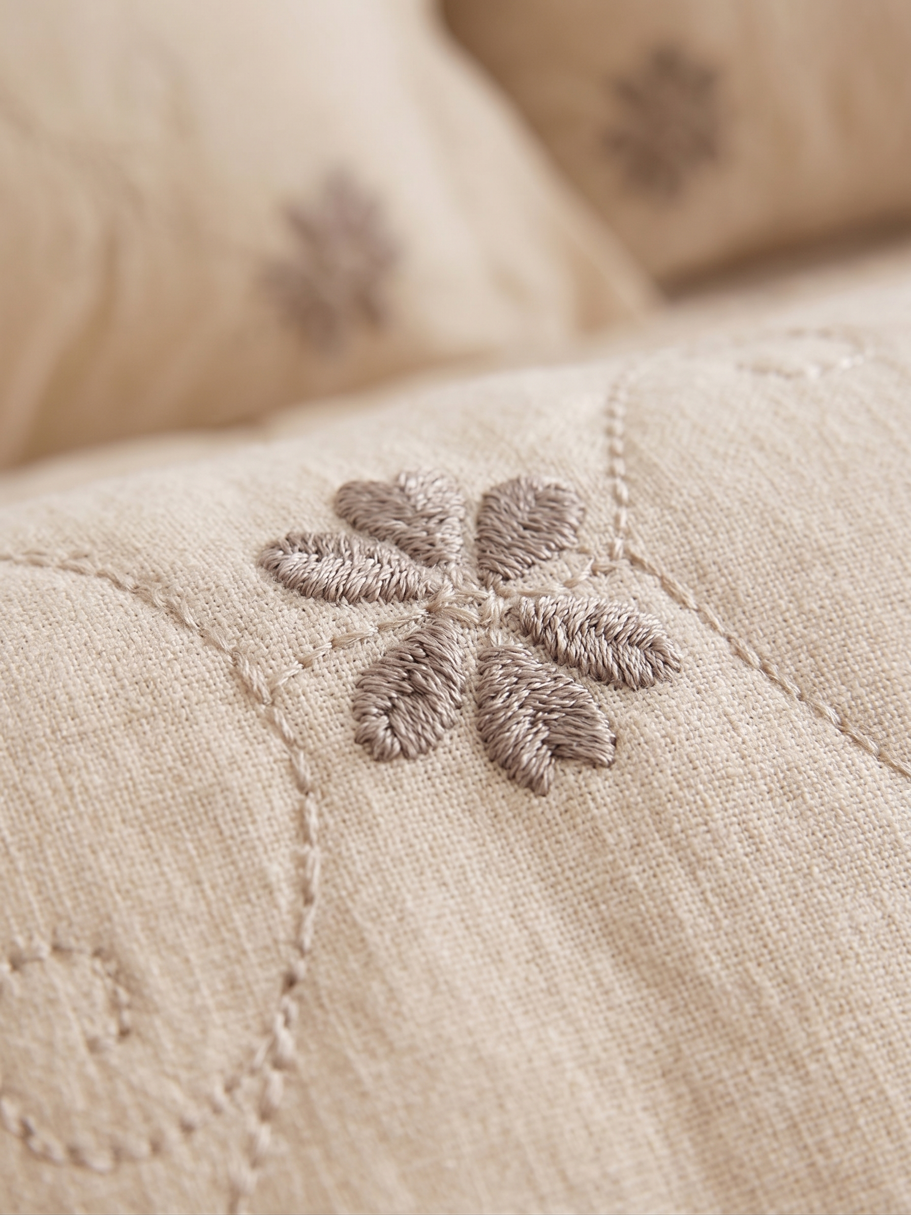 Diamond Embroidered Coverlet Set