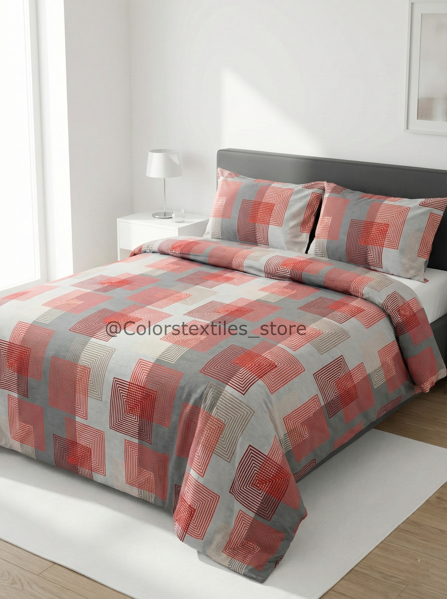 Printed Cotton Bedsheet Set ( Model 3 )