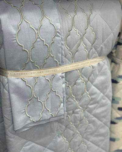 Embroidered Chain Coverlet Set ( Cotton )
