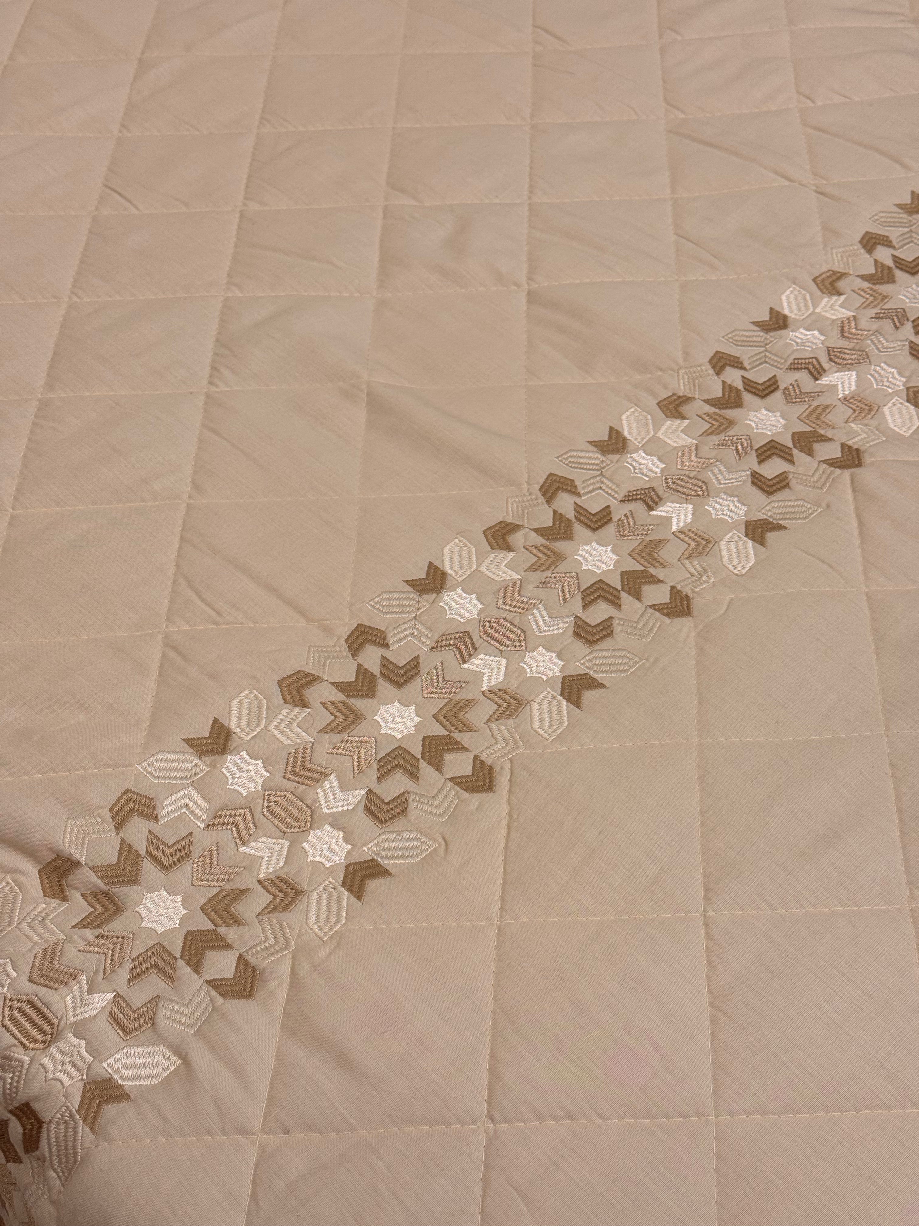 Embroidered Coverlet Set ( Cotton ) (Model 6)