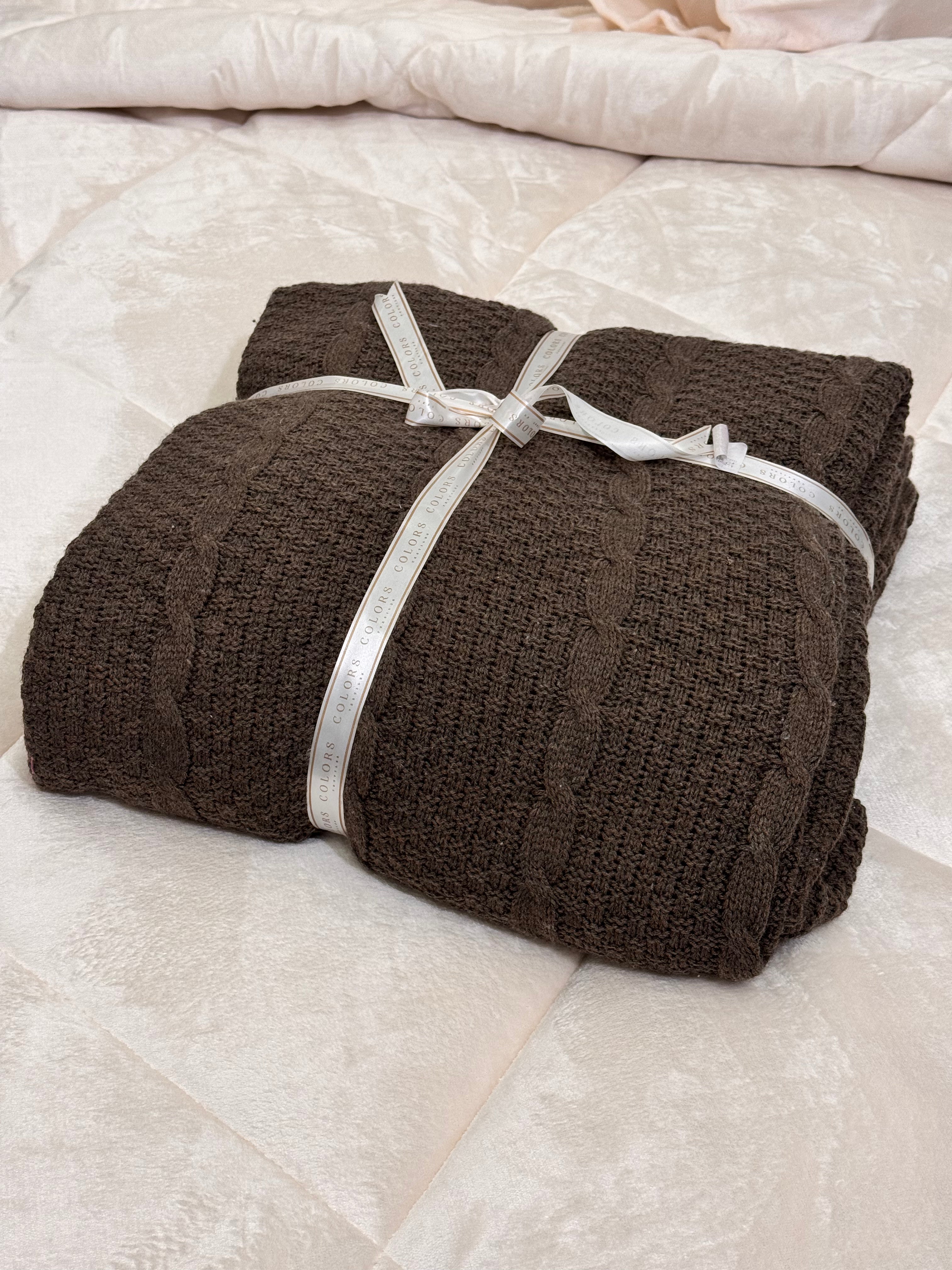 Premium Plain Triko Throws.