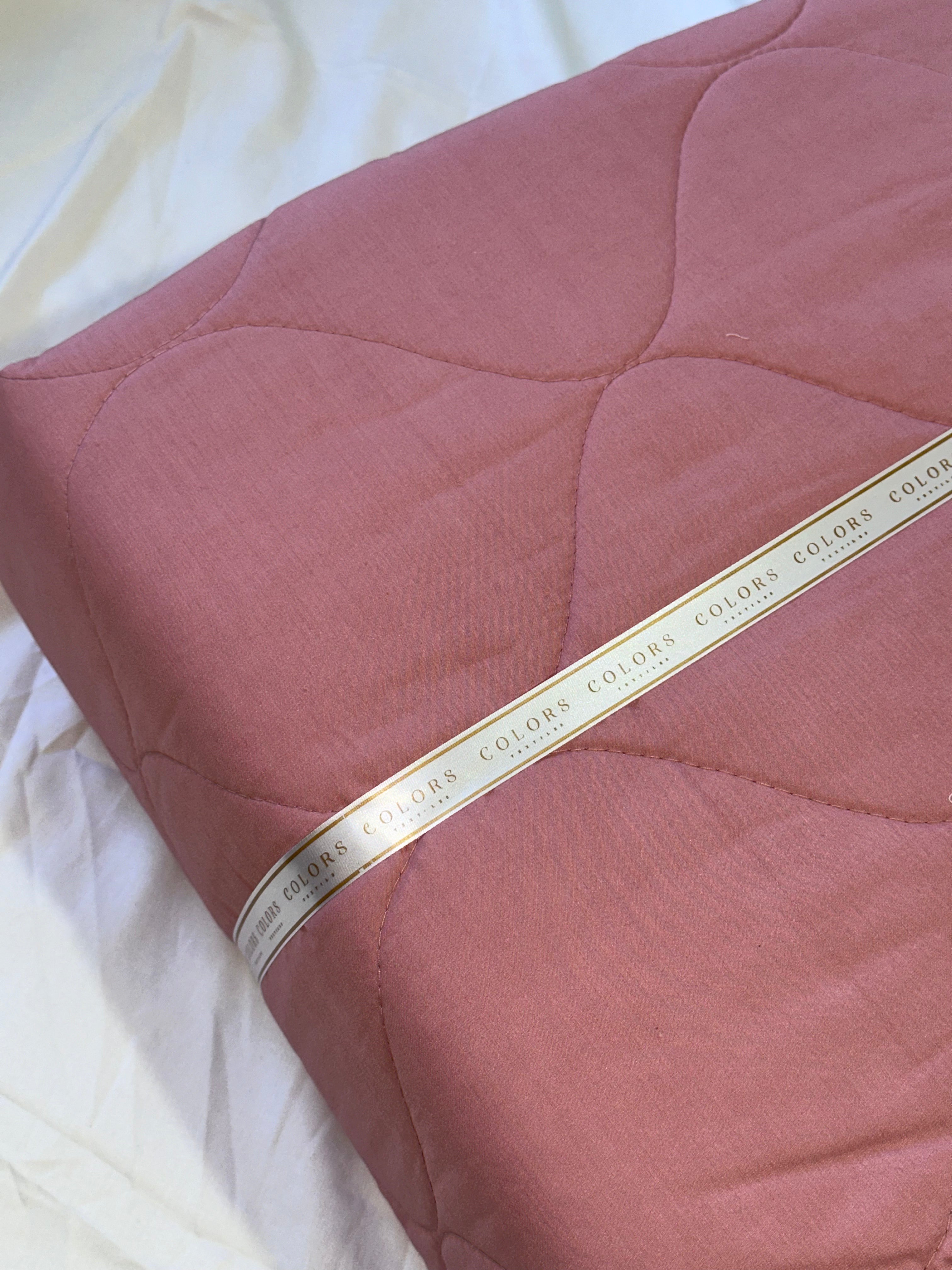 Solid-Color Coverlet Set ( Cotton )