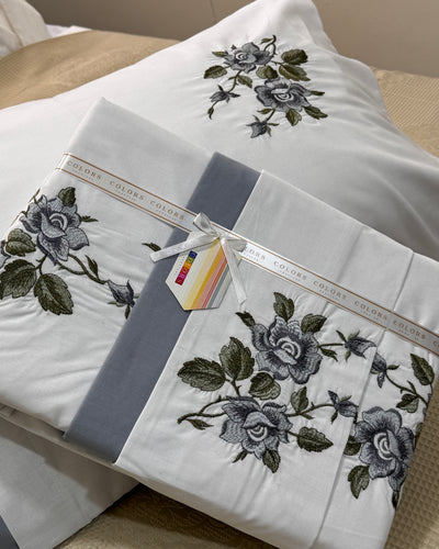 PolyCotton Embroidered Bed Sheet Set (Model 9)