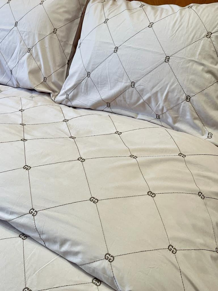 G Embroidered Capitone Quilt Set (Soft Berkal Cotton)