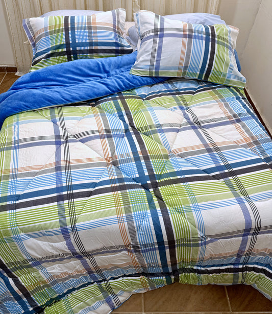 Premium Cotton Satin Quilt Set (Model 6) - Limited Time Sale!