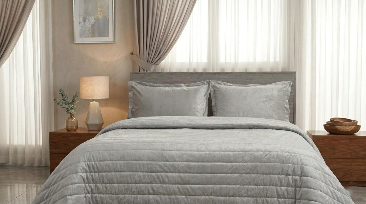 Velvet Coverlet Set