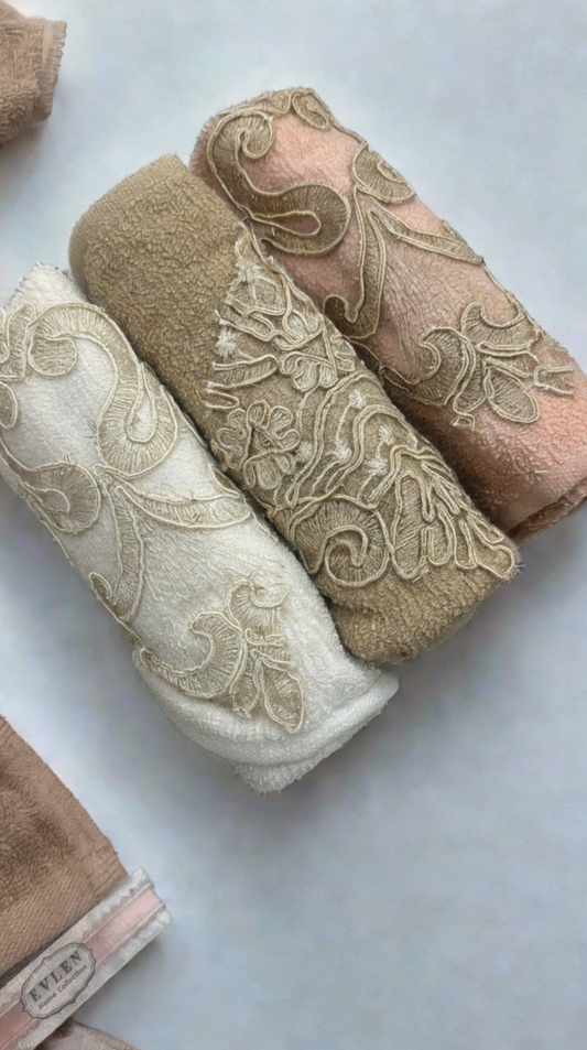 Turkish Hand Towels Set - 3 Pcs