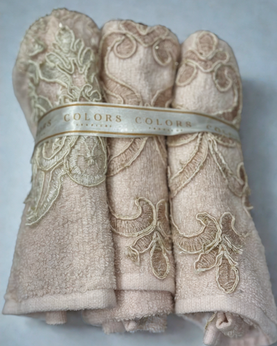 Turkish Hand Towels Set - 3 Pcs