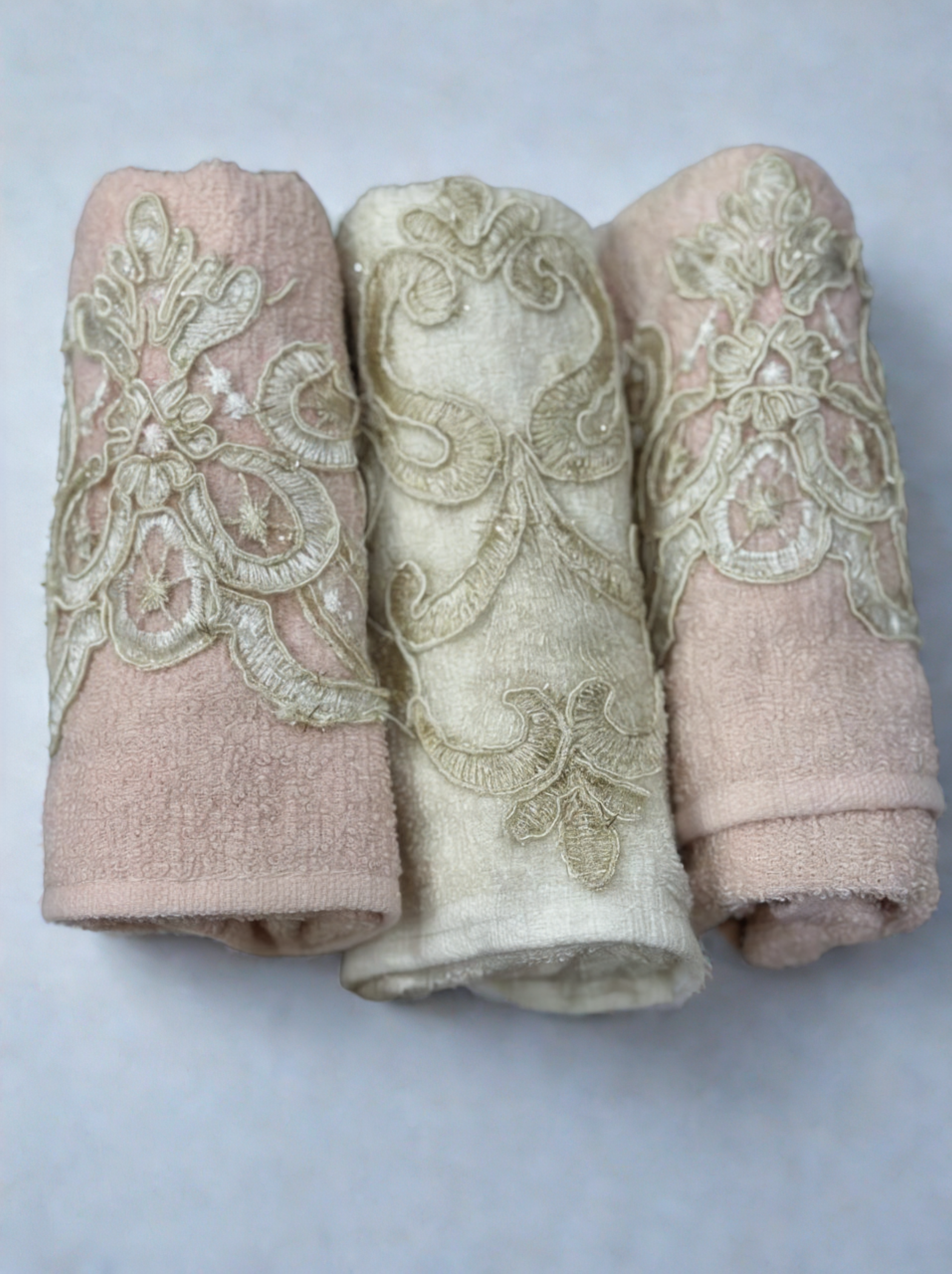Turkish Hand Towels Set - 3 Pcs