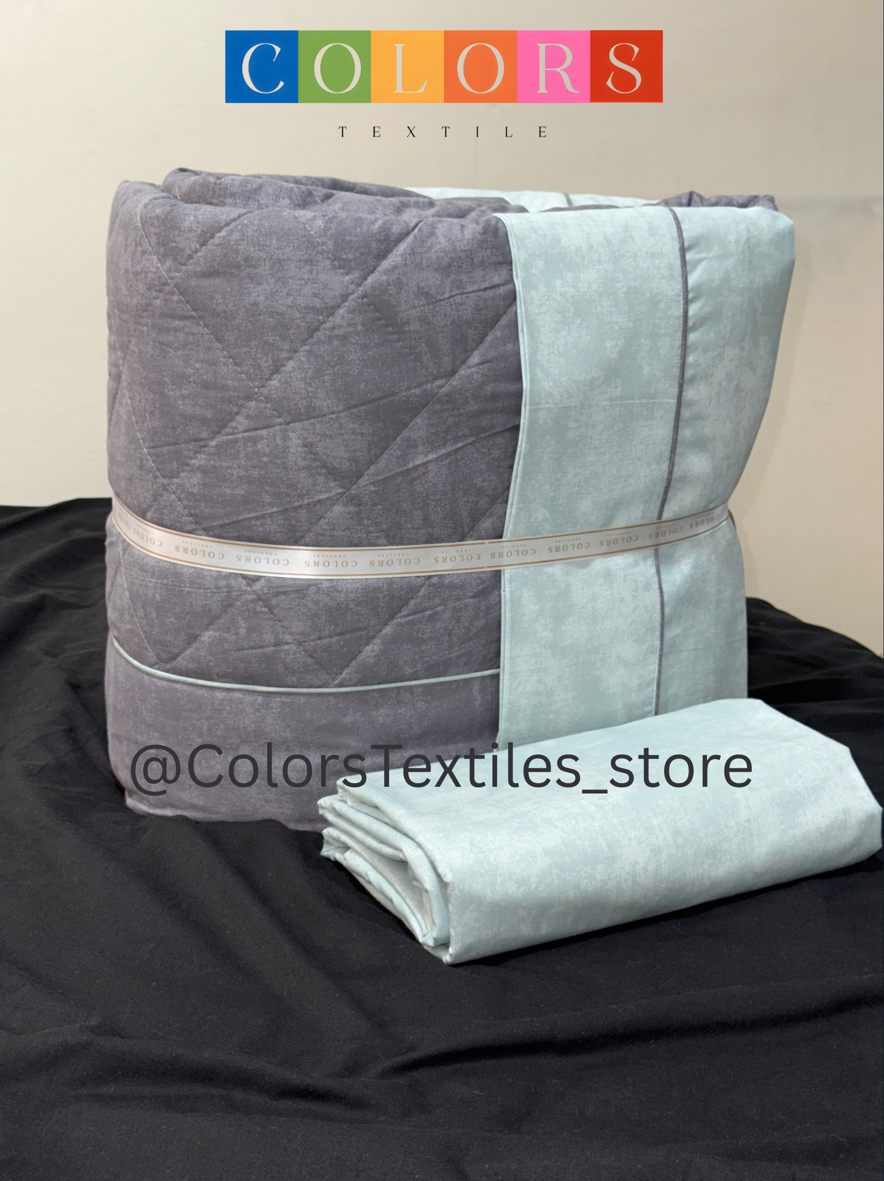 Elegant Textured Coverlet with bed sheet Set.