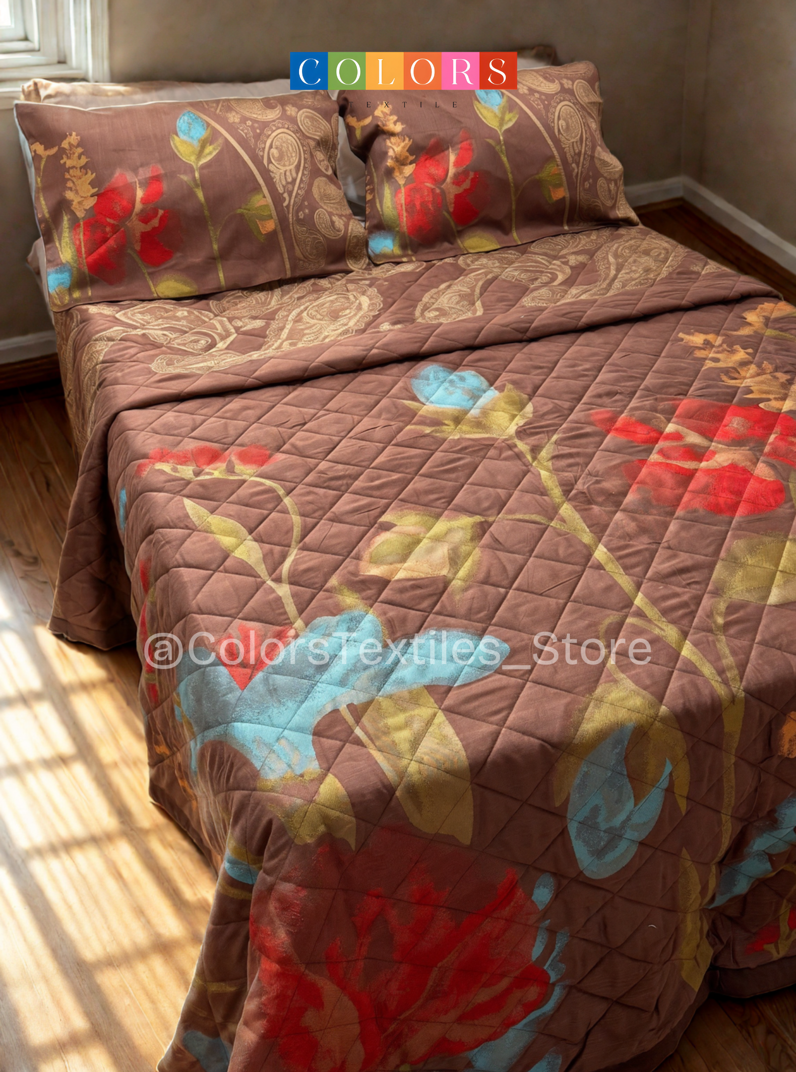 High Quality Spanish Goblan Coverlet Set ( Model 11 ).