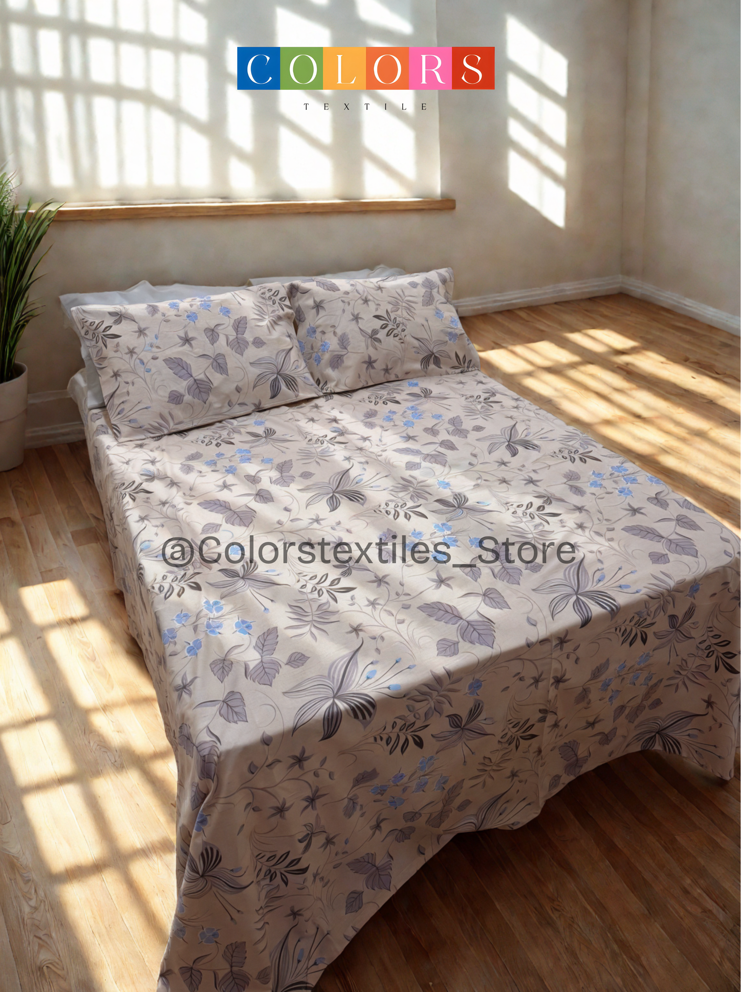Printed Bedsheet Set ( Cotton ).