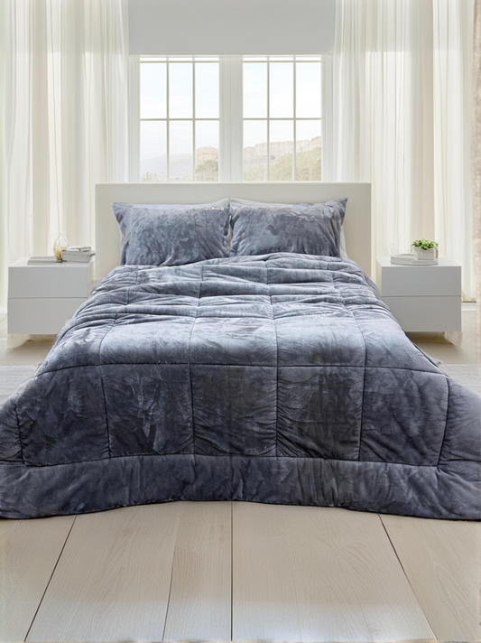 Double-Faced Fur Quilt Set