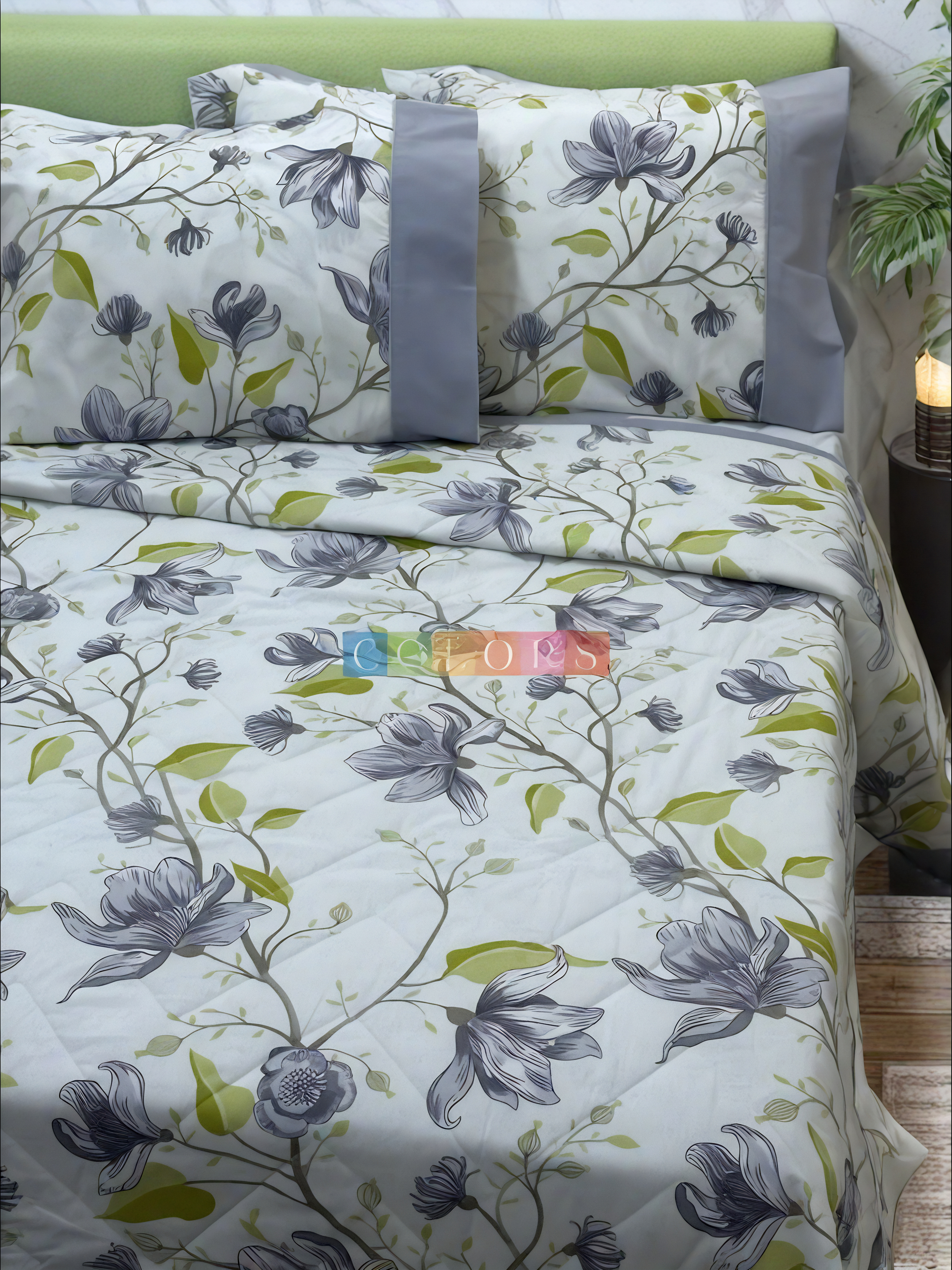 Pure Ranforce Cotton Coverlet Set (Model 3)