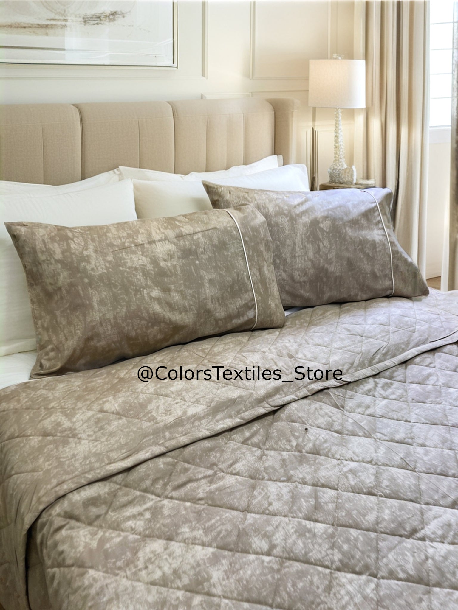 Elegant Textured Coverlet Set.