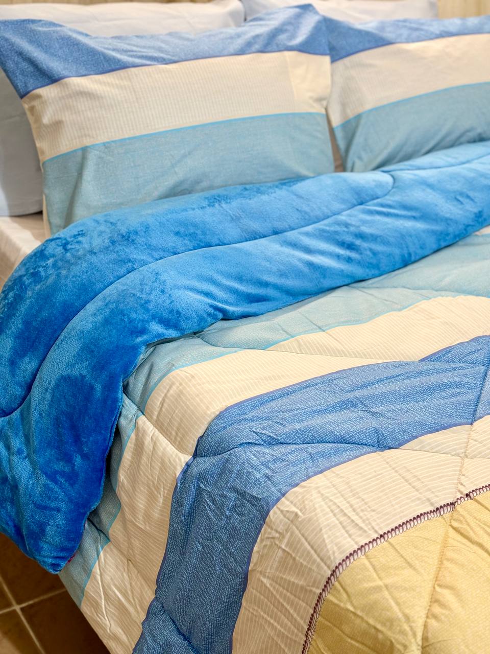 Premium Cotton Satin Quilt Set (Model 5) - Limited Time Sale!